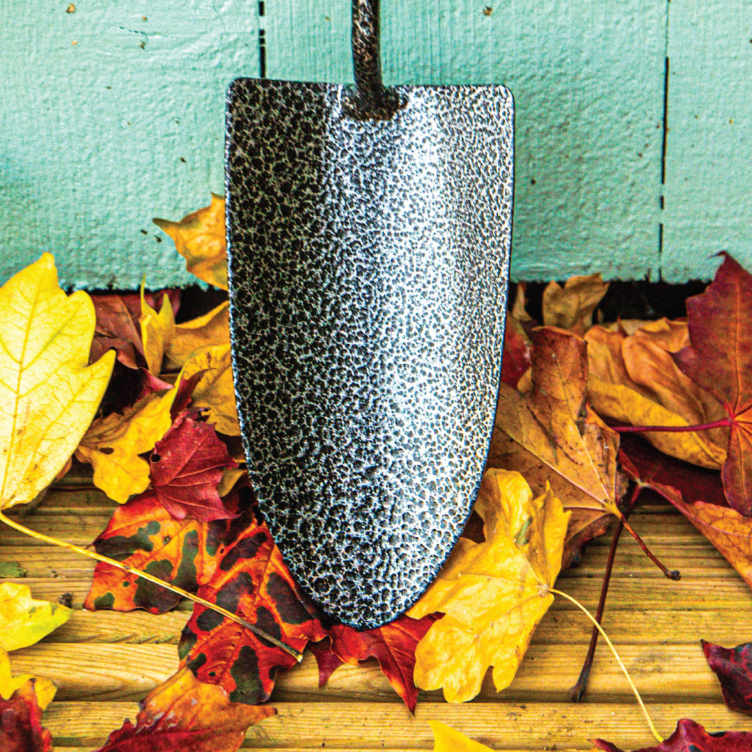 Green & Grey Carbon Steel Garden Hand Trowel