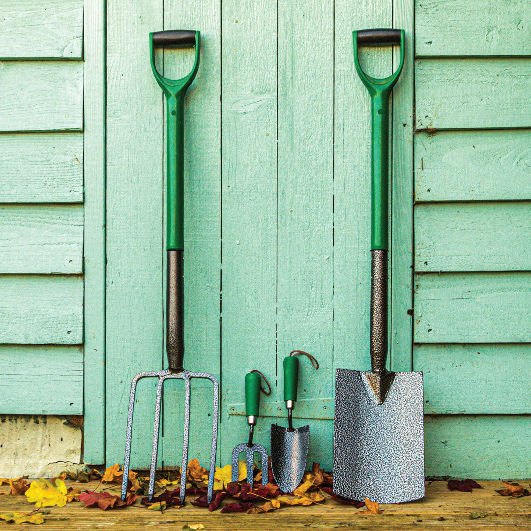 Green & Grey Carbon Steel 7-Piece Garden Tool Set - Essential Garden Tools Bundle