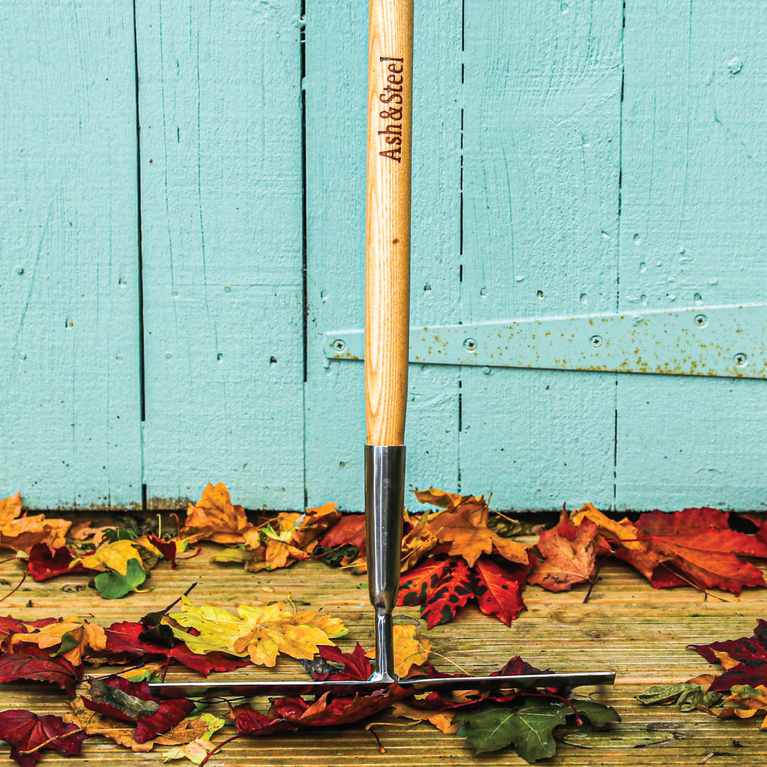 Heavy Duty Stainless Steel Garden Rake with Ash Handle