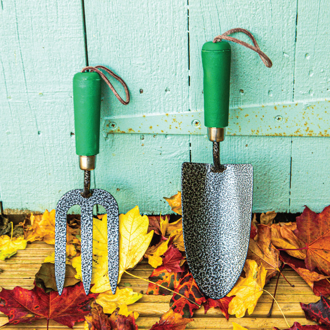 Green & Grey Carbon Steel 7-Piece Garden Tool Set - Essential Garden Tools Bundle