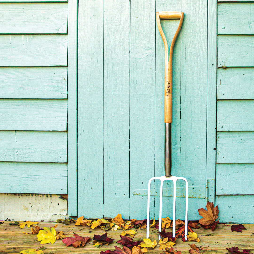Heavy Duty Stainless Steel Garden Digging Fork with Ash Handle