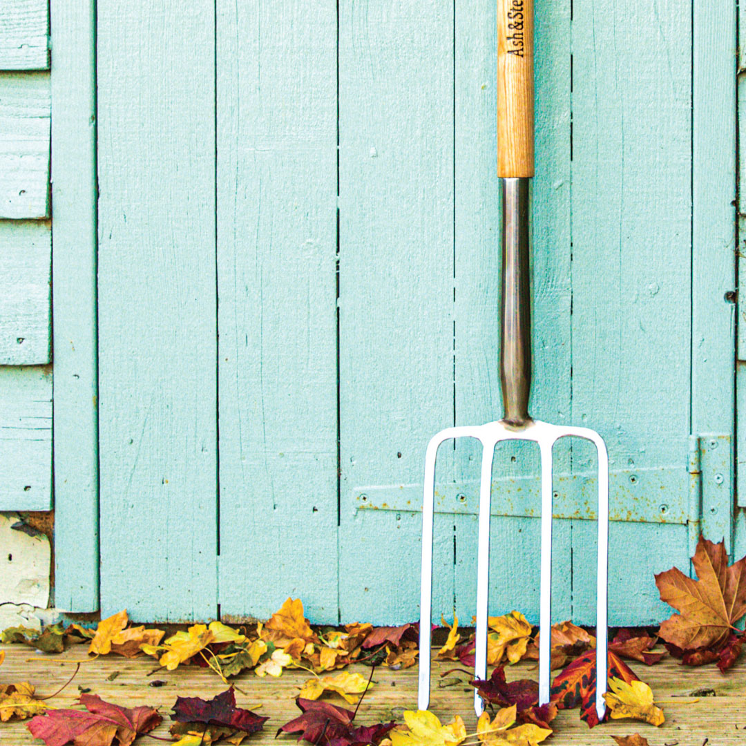 Heavy Duty Stainless Steel Garden Digging Fork with Ash Handle